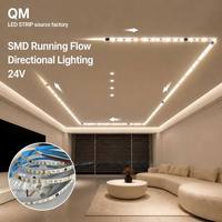 Bande LED séquentielle 24V à 120 LED/m SMD, effet cascade, avec circuit intégré, pour décoration intérieure, vente en gros, direct usine