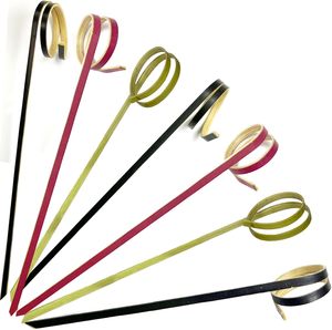 Tự nhiên tre trái cây <span class=keywords><strong>Picks</strong></span> sping Vòng thanh dùng một lần cho cocktail và quán bar công cụ thiết lập - Product Image 1