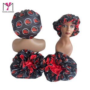 Bonnet rond en satin de soie MUYANG avec logo personnalisé, imprimé africain, style ethnique, double couche, unisexe, utilisable en toutes saisons - Product Image 3