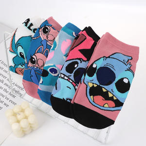 Kaos Kaki Wanita Motif Kartun Anime Laris Manis, Musim Panas, Bernapas, Nyaman, Model No-Show Slip-on - Product Image 3