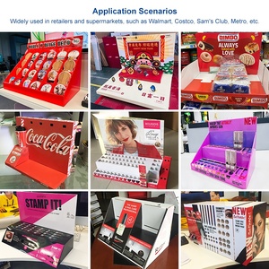 Présentoir <span class=keywords><strong>de</strong></span> comptoir pliable en carton à 4 niveaux pour cartes-cadeaux, idéal pour les magasins <span class=keywords><strong>de</strong></span> détail et les points <span class=keywords><strong>de</strong></span> vente temporaires - Product Image 6