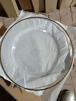 Assiette de présentation en verre transparent pour événements de mariage – Vente populaire
