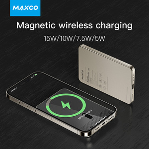 Maxco 15w elegante caricatore magnetico Wireless PD20W Power Bank portatile 5000mah <span class=keywords><strong>per</strong></span> <span class=keywords><strong>smartphone</strong></span> - Product Image 2