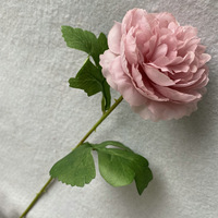 Vente en gros d'ornements d'intérieur de mariage tissu de soie pivoine artificielle fleur décorative rose artificielle