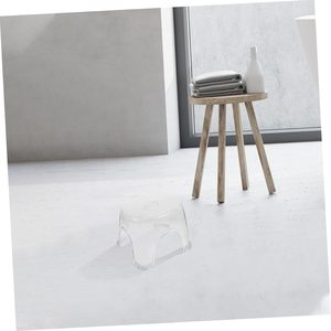 Transparent Thickened Plastic <b>Stool</b> Stackable Round Corner Footstool for Living Room Bathroom Kids and Adults - Product Image 4