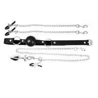 Jouets sexuels pour adultes SM, bâillon buccal, pinces pour tétons, plug anal, chaîne érotique féminine, masturbation, chaîne en cuir pour la chambre arrière, vente en gros