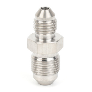 Adaptador roscado de doble extremo de acero inoxidable AN3 M12x1 para sistemas de frenos, conector de manguera automotriz - Product Image 4