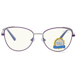 Lunettes anti-lumière bleue à monture métallique pour femme Grey Jack 5121 taille moyenne printemps 2021 - Product Image 5