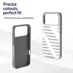 Custodie per cellulari 2-in-1 in argento galvanizzato per <span class=keywords><strong>iPhone</strong></span> 17 Pro Max XR, con stampa a trasferimento termico fai-da-te e adsorbimento magnetico - Product Image 4