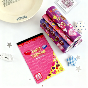 1 <span class=keywords><strong>livre</strong></span> de 322 autocollants Sweet Lover, <span class=keywords><strong>livre</strong></span> <span class=keywords><strong>d</strong></span>'autocollants sur le thème de l'<span class=keywords><strong>amour</strong></span> romantique, possibilité de <span class=keywords><strong>d</strong></span>écorer n'importe quel produit - Product Image 4