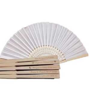 Custom Folk Art Painted Sublimation Folding Bamboo Wedding <b>Hand</b> <b>Fan</b> for Bride - Product Image 2