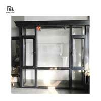 Extérieur Maison Insonorisé Meilleur Prix Swing Impact Aluminium Double Pont Cassé Fenêtres en aluminium Fenêtres à battants