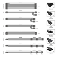 GAMEMAX GX850 850W ATX3.0 PCIe5.0 80 Plus Gold Entièrement Modulaire Connecteur 12VHPWR 24 broches Ventilateur 12cm 105C Condensateurs Japonais pour Ordinateur de Bureau