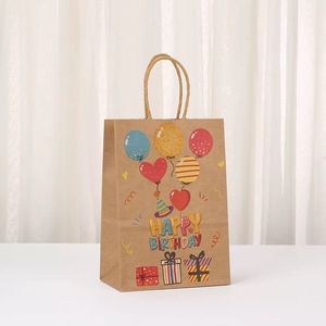 Sacs en papier kraft marron en gros pour bonbons et cadeaux d'anniversaire pour enfants - Product Image 4