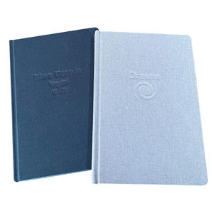 Carnets de notes personnalisés en gros avec couverture en tissu de lin, organiseur de journal A5, impression de livre de planification quotidienne - Product Image 3