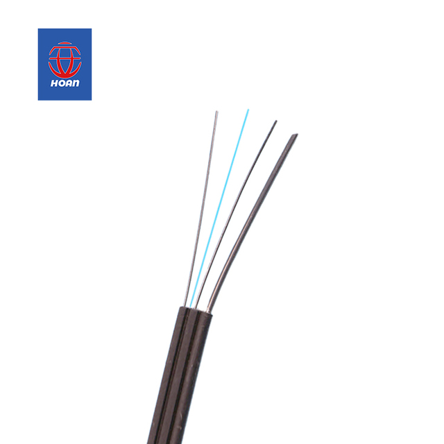 Aerial Drop Cable GJYXCH Outdoor FTTH  1 2 4 Core Fiber Optic Cable Single Mode 1km Flat Drop Cable Competitive Price G65A71