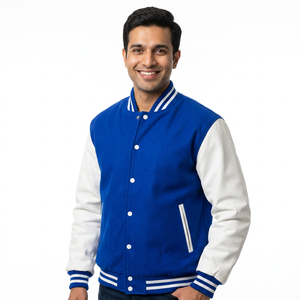 Veste Letterman Varsity respirante pour hommes broderie chenille personnalisée vente en gros Patchwork CollegeBaseballjacket pour hommes - Product Image 1
