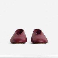 Chaussures plates de ballet en cuir véritable tressées à la main, personnalisées, 2025, dorées, pour femmes, à bout ouvert, légères, style Mary Jane, pour l'été