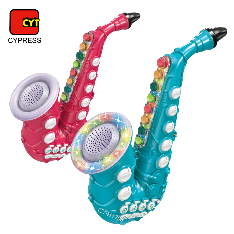 Saxofón De Juguete De Simulación Para Niños | Instrumento Musical De 36 Cm Con Sonidos Realistas | Juguete Educativo De Música