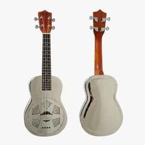 Sert köpük durumda ile Aiersi marka 24 inç resonatör Ukulele