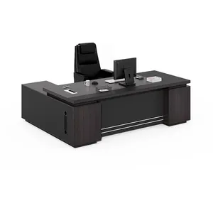 CEO Executive Desk Top Manufacturers OEM Premium Office Furniture Manager Desk Madera Moderno Popular Oficina Diseño Económico