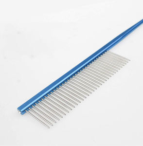 Sisir anjing besi tahan karat profesional sikat kecantikan rambut multiwarna penghapus kutu Yorkshire perlengkapan perawatan kucing peliharaan berbulu panjang - Product Image 5