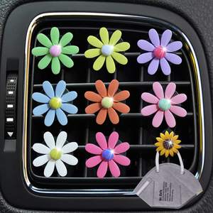 <span class=keywords><strong>Ambientadores</strong></span> de flores para coche para mujer, Clips de ventilación, decoración Interior de coche, adornos bonitos, accesorios de coche + girasol - Product Image 6
