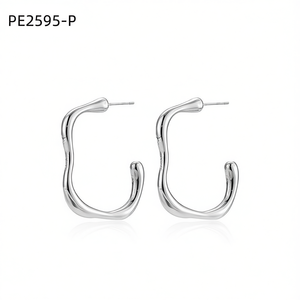 ต่างหูแฟชั่น PE2595 สำหรับผู้หญิง เครื่องประดับคุณภาพสูง - Product Image 3