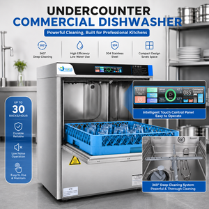 Lavavajillas Industrial de Alta Temperatura de Acero Inoxidable 304 para Hostelería, Enjuague a Alta Temperatura que Elimina el 99.9% de las Bacterias para una Higiene Óptima - Product Image 2
