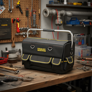 Sac à outils Stanley Fatmax pour plombier, 16 pouces, robuste, avec poignée en métal et plusieurs poches pour un rangement organisé - Product Image 3