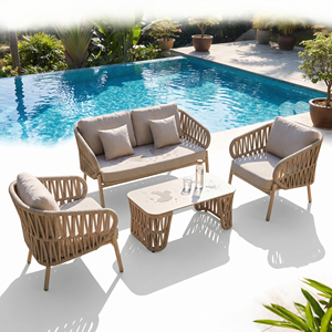 Outdoor <strong>Rattan</strong> Chair and <strong>Sofa</strong> Set Furniture for Outdoor Villas, Courtyards, Gardens and Hotels. <strong>Rattan</strong> <strong>Sofa</strong> for Outdoor Use. - Product Image 6