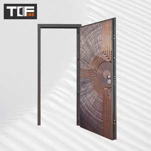 Porte de sécurité en acier galvanisé simple, design moderne et élégant en acier inoxydable, pour la maison, Indonésie - Product Image 1