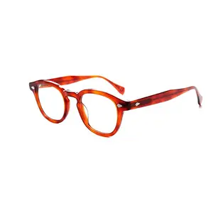 Occhiali in laminato di acetato all'ingrosso montature per occhiali in fibra di vendita calda di Vogue Eyewear forma di gatto acetato metallo cerniera