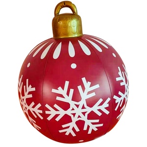 60cm Christmas <strong>Decoration</strong> Balloons Outdoor Printing PVC Holiday Atmosphere Crafts <strong>Inflatable</strong> Toy Ball <strong>Xmas</strong> Decor - Product Image 6