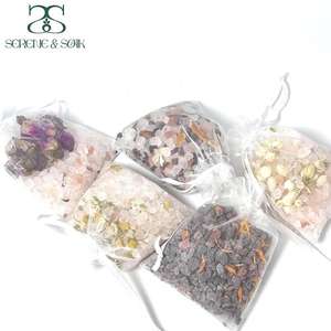 S&Soak EM/ODM Vente en gros <span class=keywords><strong>de</strong></span> sel <span class=keywords><strong>de</strong></span> bain exfoliant naturel <span class=keywords><strong>de</strong></span> luxe à la lavande rose, aux <span class=keywords><strong>cristaux</strong></span> <span class=keywords><strong>de</strong></span> l'Himalaya et aux herbes florales, en sachets <span class=keywords><strong>de</strong></span> thé pour le bain - Product Image 2