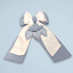 Nœud de naissance en lin pour bébé - Accessoire photo nouveau-né et décoration de chambre d'enfant - Product Image 3