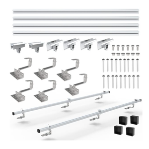 Kit de montage de <span class=keywords><strong>panneau</strong></span> <span class=keywords><strong>solaire</strong></span> au détail <span class=keywords><strong>fixation</strong></span> de toit de 1-4 panneaux pour toit de tuiles Mini support de montage de centrale électrique - Product Image 1
