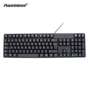 Wholesale in Stock Wired Full Size Multimedia Keys ABS Office Standard Membrane <b>Keyboard</b> for Desktop - Product Image 1