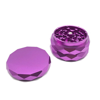 Broyeur personnalisé en alliage de Zinc, 4 parties, broyeur d'herbe, accessoires de fumage d'herbes, 60MM, offre spéciale