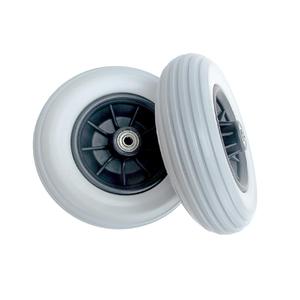 PU फोम व्हील चेयर ठोस पहियों <span class=keywords><strong>8x2</strong></span> इंच के कैस्टर व्हील ठोस टायर - Product Image 1