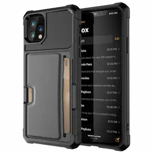 Credit Card Houder voor iPhone 11 Pro Max Wallet Case