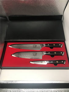 Offre Spéciale : Couteaux de Cuisine Damas 3 Pièces – <span class=keywords><strong>Couteau</strong></span> de <span class=keywords><strong>Chef</strong></span>, <span class=keywords><strong>Couteau</strong></span> à Éplucher, <span class=keywords><strong>Couteau</strong></span> <span class=keywords><strong>Santoku</strong></span> avec Manche G10 - Product Image 1
