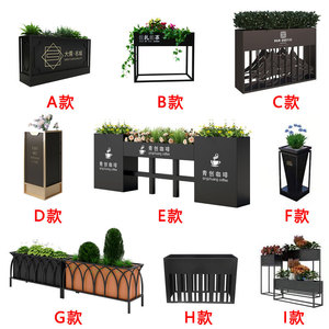 Fior Box Guardrail città abbellimento ornamentale città recinzione strada <span class=keywords><strong>marciapiede</strong></span> sicurezza Anti-collisione zinco ringhiera in acciaio - Product Image 2