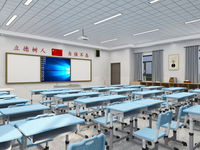 Ensemble de table et de chaise d'école en plastique à un siège de conception moderne pour l'école primaire et secondaire