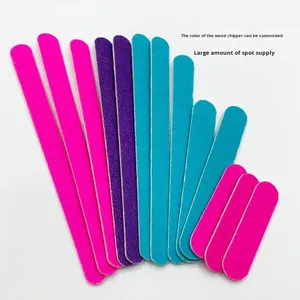 Lima per unghie a doppia faccia in spugna EVA resistente, a forma di cuore, nera e rossa, grana 100/180, con motivo dritto, nuovo design, strumento per levigatura - Product Image 1