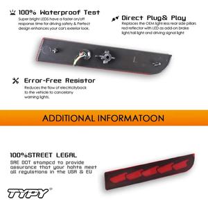 Luces LED Reflectantes para Parachoques para Mitsubishi Lancer Evo Evolution ASX Outlander Sport RVR, Señal de Giro Dinámica, Luz Trasera de Freno - Product Image 2