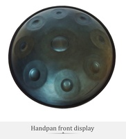 SUCCESS Colorful Brown & Black Handpan Percussion Instruments With Musical Scale