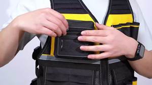 Pretina ajustable <span class=keywords><strong>Chaleco</strong></span> de utilidad al aire libre Cremallera Oxford <span class=keywords><strong>Chaleco</strong></span> de herramienta de <span class=keywords><strong>electricista</strong></span> multiusos <span class=keywords><strong>para</strong></span> el trabajo diario Cremallera Oxford - Product Image 6