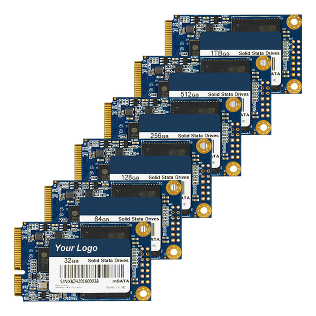 OEM ODM Msata SSD 1tb Solid State Drive 256gb 512gb Laptop SSD Msata External Hard Drive 120 Gb 128gb 60gb 64gb Discos Duro