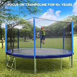 Nuovo Trampolino Elastico per Bambini 2022, Resistente ai Raggi UV, 12-16 Piedi, Certificato EN71 CE, per Esterni - Product Image 5